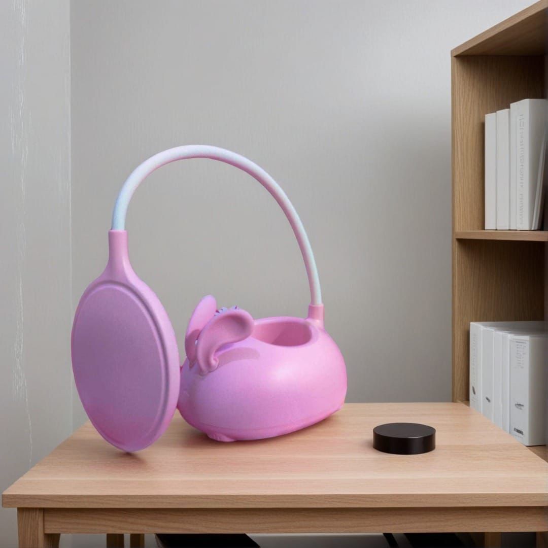 Cute Rabbit Desk Lamp With Pen Holder, Foldable Table Desk Book Reading Lamp, Rechargeable Study Lamp Cute Rabbit Desk Lamp With Pen Holder, Foldable Table Desk Book Reading Lamp, Rechargeable Study Lamp